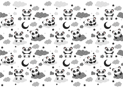 Детски Флис Фототапет Good night baby, Мечета и облачета