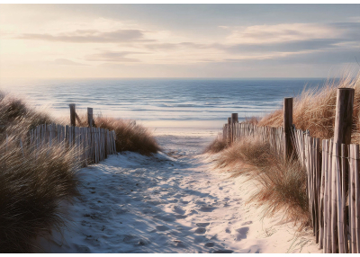 Флис Фототапет Пътека към плажа