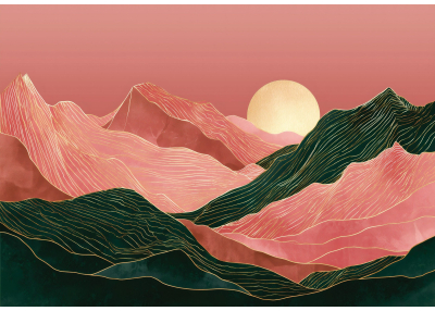 Флис Фототапет Художествен пейзаж