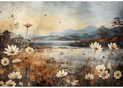 Флис Фототапет Художествен пейзаж